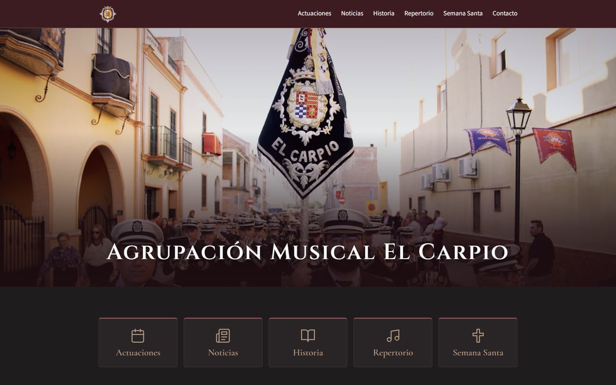 Bienvenidos a la nueva web de la Agrupación Musical El Carpio